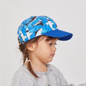 img 1 attached to Cotton Outdoor Toddler Girls Boys Baseball Cap | Infant Baby Adjustable Hat | Structured Sun Hat for Kids | LANGZHEN