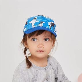 img 2 attached to Cotton Outdoor Toddler Girls Boys Baseball Cap | Infant Baby Adjustable Hat | Structured Sun Hat for Kids | LANGZHEN