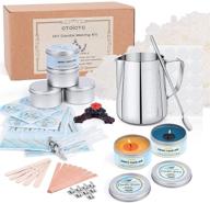 🕯️ candle making kit - scented candles supplies diy gift for kids, adults, beginners - craft gift kits include candle melting pot, soy wax, centering devices, tins, wicks, stir rod & more | aromatic candle making logo