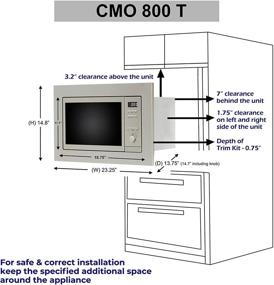 img 2 attached to 🍽️ Микроволновая печь Equator Combo нержавеющая сталь - отдельностоящая / встраиваемая