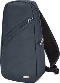 img 4 attached to 👜 Travelon Classic Sling Bag - Black Women's Crossbody Handbag & Wallet Combo