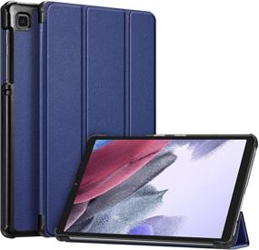 img 4 attached to 📱 Fintie Slim Case for Samsung Galaxy Tab A7 Lite 8.7 inch 2021 Model - Blue, Lightweight Hard Shell Cover with Tri-Fold Stand