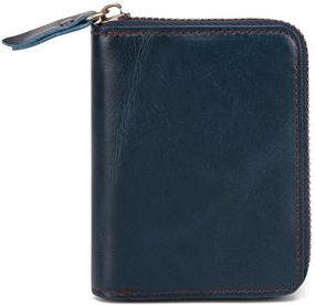 img 3 attached to 👜 Leather YLQP Organizer: Blocking Multiple Men's Accessories, Wallets, Card Cases & Money Organizers