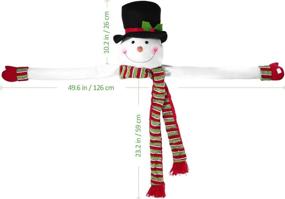 img 1 attached to 🎄 Snowman Top Hugger Christmas Tree Topper - Perfect for Winter Wonderland Party, Thanksgiving, New Year, Xmas Tree Decorations Ornaments