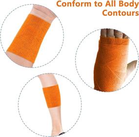 img 2 attached to 🏥 Multi-Color 12-Pack Self Adherent Cohesive Wrap Bandages - 4 Inches X 5 Yards - First Aid Tape, Athletic Support, Vet Wrap for Sports Injuries, Wrist, Ankle