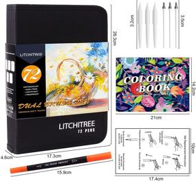 img 3 attached to 🖌️ 72 Dual Brush Pens Art Markers: Perfect for Coloring, Calligraphy, Sketching & More!