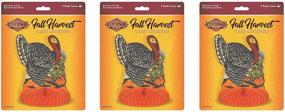 img 2 attached to 🦃 Beistle Vintage Turkey Centerpiece for Fall Harvest, Set of 3, 8 inches, Multicolored