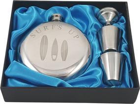 img 4 attached to Surfs Flask Gift Set Decorative