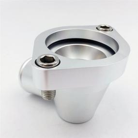 img 2 attached to JSD M073 Pontiac Polished Aluminum Water Neck Thermostat Housing for 326, 350, 389, 400, 421, and 455 Engines