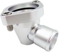 jsd m073 pontiac polished aluminum water neck thermostat housing for 326, 350, 389, 400, 421, and 455 engines logo