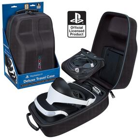 img 4 attached to 🎮 Official Sony PlayStation VR Headset and Accessories Carrying Case - Deluxe Travel Protection - Black Ballistic Exterior - Sony Licensed Product