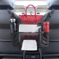 🚗 viopic car net pocket handbag holder: 4-in-1 car purse holder with 15kg capacity – ideal organizer for phone, documents & more logo