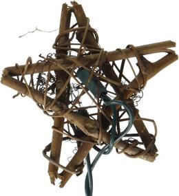 img 1 attached to 🌟 Kurt Adler 10-Light 5-Piece 4-Inch Natural Rattan Star Light Set