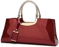 👜 structured leather shoulder bag for women - perfect for evenings - handbags & wallets logo