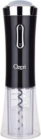 img 1 attached to 🍷 Black Electric Wine Opener with Removable Foil Cutter - Ozeri Nouveaux, One Size