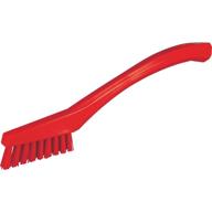 🧹 vikan-44014 detail brush: red, 8" long stiff bristles - efficient cleaning tool logo