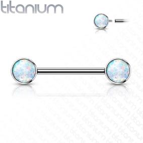 img 3 attached to Dynamique Titanium Barbells Internally Threaded Women's Jewelry and Body Jewelry