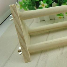 img 1 attached to 🦜 Versatile Parrot Wood Perch for Bird Cage | Perfect for Macaws, African Greys, Cockatoos, and More!