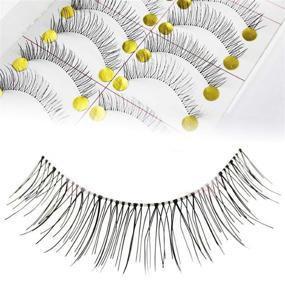 img 4 attached to Adecco LLC Eyelashes Transparent Classical