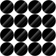 🔲 10.16 cm black acrylic sheet circle blanks - 16 pieces 0.08 inch thick round acrylic panels for diy crafts, picture frames, and painting projects logo