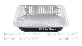 img 3 attached to KitchenDance Disposable Colored Aluminum Options Kitchen & Dining in Cookware