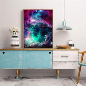 img 1 attached to 🌌 SKRYUIE 5D Diamond Painting Full Drill Planet & Nebula Painting Kit – DIY Galaxy Embroidery Rhinestone Star Paint with Diamond Art Cross Stitch Wall Home Decor 35x25cm