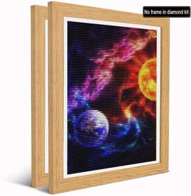 img 3 attached to 🌌 SKRYUIE 5D Diamond Painting Full Drill Planet & Nebula Painting Kit – DIY Galaxy Embroidery Rhinestone Star Paint with Diamond Art Cross Stitch Wall Home Decor 35x25cm