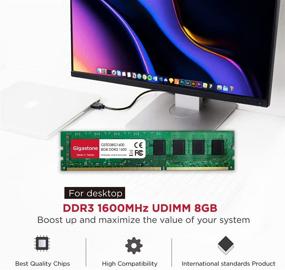 img 3 attached to 💻 Gigastone DDR3 16GB (8GBx2) 1600MHz PC3-12800 CL11 1.5V UDIMM 240-Pin Unbuffered Non-ECC RAM Upgrade Kit for PC Computer Desktop Memory Module