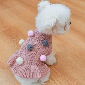 img 1 attached to 🐶 CuteBone Dog Christmas Sweater Coat Flannel Pajamas Thick Velvet Pet Clothes Cat Onesie for Keeping Your Puppy Warm in Extreme Cold Weather