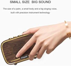 img 3 attached to 🎶 Inwa Retro Bluetooth Speaker: Classic Style Portable Wireless Loud Volume Speaker for Home, Office, Kitchen, Party, Travel & Outdoor - 5W