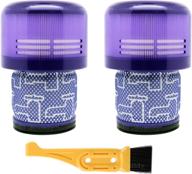 🔍 high quality 2 pack replacement filters for dyson cordless v11, sv14 torque drive animal absolute stick vacuum - dyson part no. 970013-02 логотип