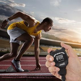 img 3 attached to ⏱️ MARATHON Adanac 3000 Digital Stopwatch Timer - Power-packed with Battery for Accurate Timing