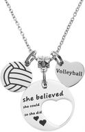 volleyball necklace for girls and women – sporty jewelry for volleyball enthusiasts logo