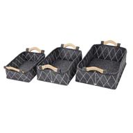 📦 durable felt storage bins basket set with wood handles - organize your home with bins & things логотип