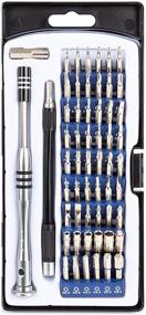 img 4 attached to 🔧 MaxWorks Precision Screwdriver Set - 58pc Kit with 54 Magnetic Bits and Carry Case for Electronic Devices