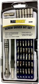 img 3 attached to 🔧 MaxWorks Precision Screwdriver Set - 58pc Kit with 54 Magnetic Bits and Carry Case for Electronic Devices