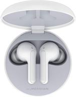 🎧 lg tone free fn4 - беспроводные bluetooth наушники true wireless с meridian sound: гипоаллергенные насадки для ушей, шумоподавление и двойной микрофон для работы/домашнего офиса (белые) логотип