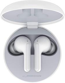 img 4 attached to 🎧 LG TONE Free FN4 - Беспроводные Bluetooth наушники True Wireless с Meridian Sound: гипоаллергенные насадки для ушей, шумоподавление и двойной микрофон для работы/домашнего офиса (белые)