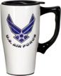 spoontiques air force travel white logo