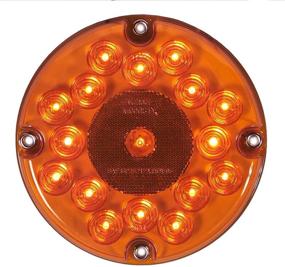 img 1 attached to 🚌 Maxxima M90081Y 7-inch Round Amber Park/Turn Bus Light