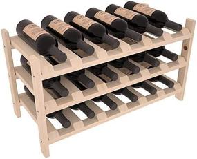 img 4 attached to 🍷 Pine Stackable Wine Racks America - Unstained, 18 Bottle Capacity