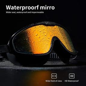 img 3 attached to 🏊 Premium Pool Goggles: Adults Kids Women Men Swim Goggles - No Leaking, Anti-Fog, UV Protection, Waterproof – Wide Frame