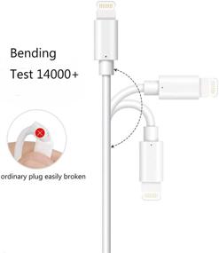 img 3 attached to ⚡️ 2Pack [Apple MFi Certified] 10ft iPhone Lightning Cable, Fast Charging Cord Compatible with iPhone 12/11/11Pro/11Max/X/XS/XR/XS Max/8/7 - Fast Charging 10 Foot iPhone Charger Cable