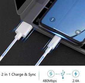 img 1 attached to ⚡️ 2Pack [Apple MFi Certified] 10ft iPhone Lightning Cable, Fast Charging Cord Compatible with iPhone 12/11/11Pro/11Max/X/XS/XR/XS Max/8/7 - Fast Charging 10 Foot iPhone Charger Cable