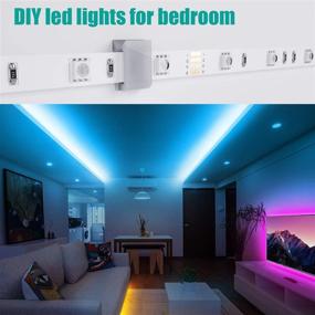 img 1 attached to PANGTON VILLA RGB 5050 Color Changing Led Strip Lights - 16.4 ft Kit with Remote Control, Power Supply - Ideal Mood Lamp for Room, Bedroom, Home, Kitchen Indoor Decorations