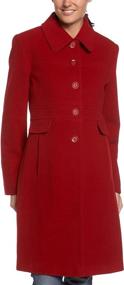 img 2 attached to 🧥 Levine Women's Single Breasted Scarlet Coat: A Perfect Addition to Your Women's Clothing Collection