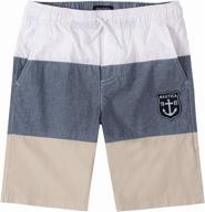 nautica drawstring pull shorts: stylish and comfortable medium boys' clothing logo