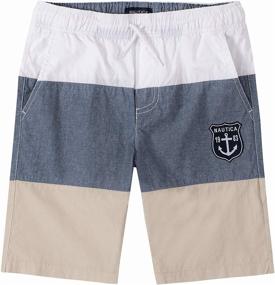 img 2 attached to Nautica Drawstring Pull Shorts: Stylish and Comfortable Medium Boys' Clothing