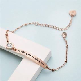 img 2 attached to 🎁 ODLADM Step Sister Bracelet: A Heartfelt Gift of Stainless Steel for Your Beloved Sister in Law's Birthday