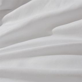 img 2 attached to 🛏️ White King Bed Comforter, Marshmallow Dream All-Season Warm Microfiber Quilted Duvet Insert, Fluffy Down Alternative, Reversible Brushed Cover with 8 Corner Loops (106’’x90’’)